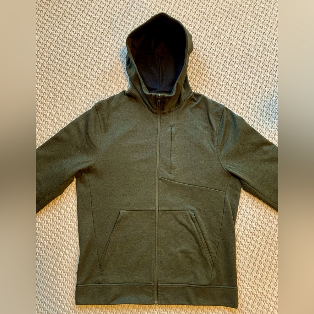 Lululemon Men‘s City Sweat Zip Hoodie Heathered Dark Olive